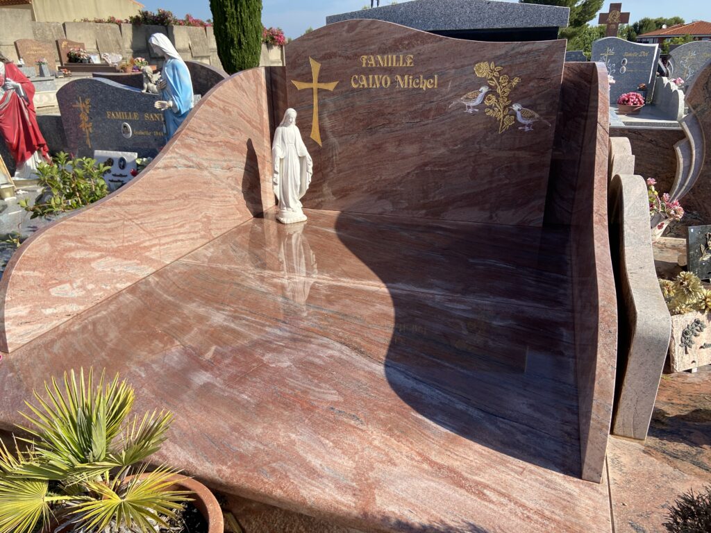 cimetiere en marbrerie de granite